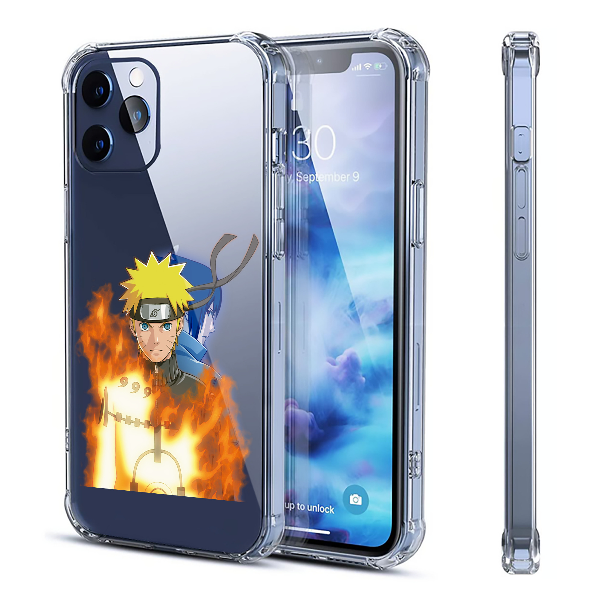 （画像用） NARUTO -ナルト- うずまき ナルト Uzumaki Naruto 【iPhone 12シリーズ対応】透明スマホケース（クリアソフトケース）